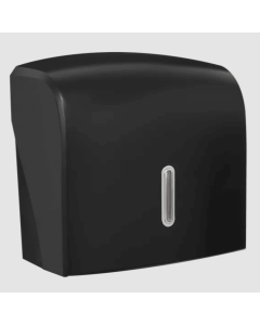 HALO Black Small Handtowel Dispenser (Silver Window)