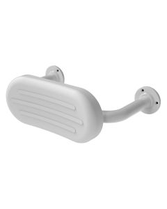 Fitzroy Of London Steel Back Rest Rail & Pad with Exposed Fixings - White