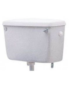 Twyford Classic Lever Operated Low Level Toilet Cistern - No Cover Clip