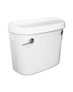 Blanc Low Level Lever Operated Ceramic Toilet Cistern with Fittings