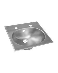 KWC DVS Inset Stainless Steel Wash Hand Basin with Circular Bowl
