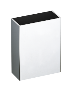 Delabie Wall Mounted Rectangular Bin Without Lid, 25L Polished