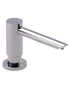 Dolphin Contemporary Counter Mounted Soap Dispenser - Satin Chrome
