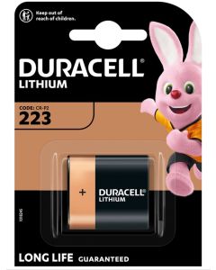 Battery for Sensor Tap - 6V Duracell Lithium 223 (CR-P2) 1 Pack