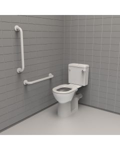 Fitzroy Of London Rimless Close Coupled Ambulant Doc M Toilet Pack - White