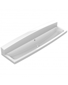 KWC DVS 3 Users Miranit Wash Trough with Splash Back