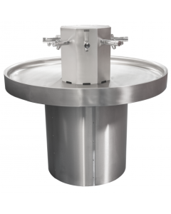 KWC DVS Eight Person Stainless Steel Circular Washtrough 