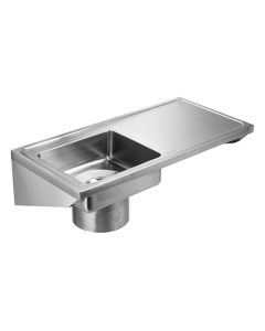 KWC DVS Plaster Sink Stainless Steel Left Hand Drainer