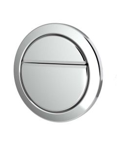 Geo Dual Flush Button - Chrome | Dudley