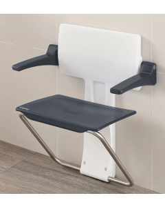 Slim Fold Shower Seat with Arms