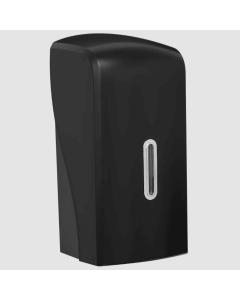 HALO Black Multiflat Toilet Tissue Dispenser (Silver Viewing Window)