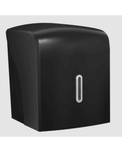 HALO Black Centrefeed Paper Towel Dispenser (Silver Viewing Window)