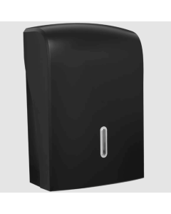 HALO Black Large Hand Towel Dispenser (Silver Window)