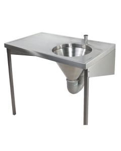 Pland Java Stainless Steel Medical Slop Hopper Waste Disposal Unit