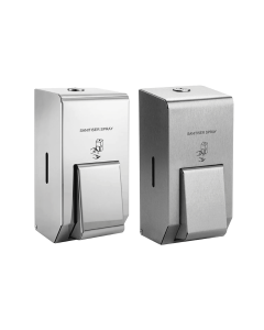 Brushed Stainless Steel Liquid Hand Sanitiser Dispenser, PL10SMBS