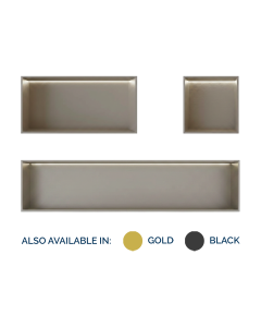 Horizontal Recessed Shower Shelf with LED