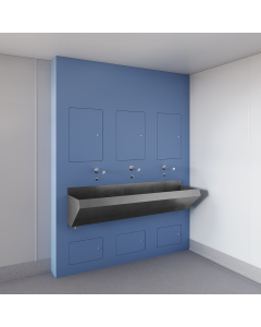 Healthcare IPS Unit with Surgeons Scrub Up Wash Trough