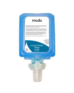 MODU 6 X 1L Luxury Foam Soap Cartridges for Soap Dispensers - Blue | Commercial Washrooms