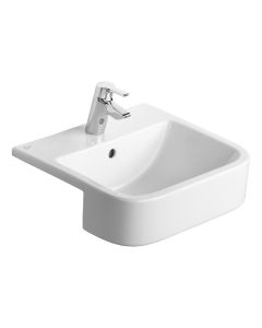 Ideal Standard Concept 50cm Semi-Countertop Washbasin with Taphole and Overflow | Commercial Washrooms