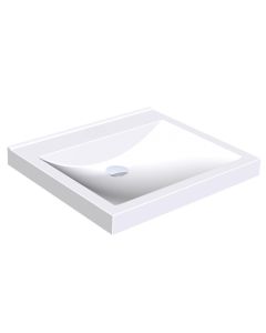 KWC DVS Miranit Quadro Washbasins - Single Station without Tap Holes