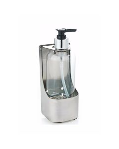 Brushed Stainless Steel Soap Bottle Holder - Single | Commercial Washrooms