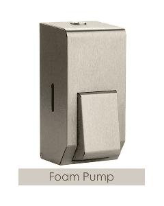 Small Brushed Stainless Steel Foam Soap Dispenser, PL10FMBS