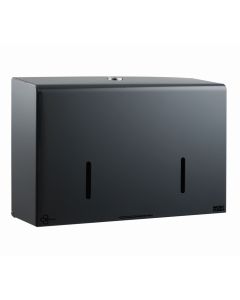 Graphite Grey Twin 6" Micro Mini Jumbo Toilet Roll Dispenser, Metal - Microcube | Commercial Washrooms