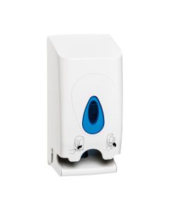 Modular Standard Twin Roll Dispenser, Plastic, White | Commercial Washrooms
