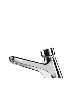 Delabie TEMPOSTOP Reinforced Push Time-flow Tap with Anti-blocking Security | Commercial Washrooms