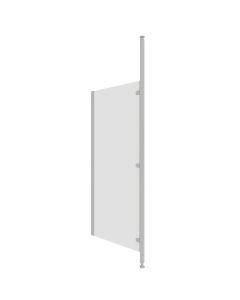 White Melamine Faced Chipboard (MFC) Washroom Modesty Screen