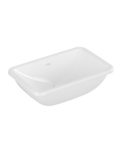 Loop & Friends White Alpin Undercounter Washbasin With Overflow Outside Surface Glazed