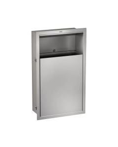 KWC DVS Stainless Steel Fully Recessed Wall Mounted Waste Bin 23L