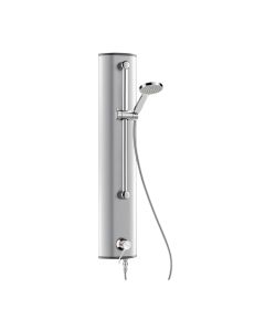 Aluminium Shower Panel with SECURITHERM Sequential Mixer