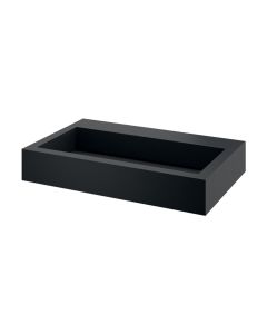Delabie AQUEDUTO Matte Black Wall-Mounted Washbasin Without Tap Hole