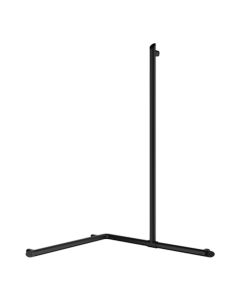 Delabie Be-Line Matte Black Aluminium Grab Bar And Shower Head Rail 