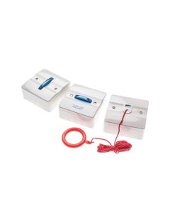 Disabled Toilet Room Alarm Kit System - White Plastic