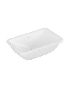 Loop and Friends Undercounter Washbasin 450 x 280 x 170 mm in Stone White CeramicPlus With Overflow Outside Surface Glazed