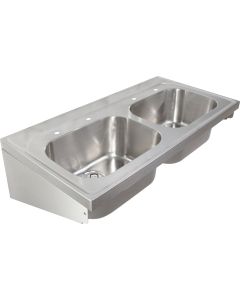 Twyford Sola Stainless Steel Double Bowl Stainless Steel Hospital Utility Sink