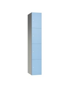 Four Door Supreme Wet Area Locker with Blue SGL Laminate Doors