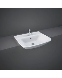 RAK-Origin 52cm Semi Recessed Basin with 1 Taphole | Commercial Washrooms