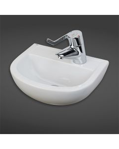 CO1003AWHA RAK-Compact 38cm Special Needs Basin - Right Hand Taphole
