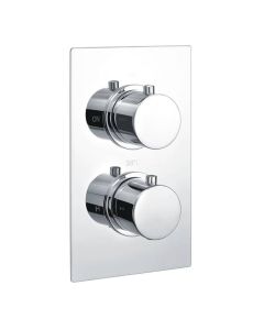 RAK Round Single Outlet, 2 Handle Thermostatic Concealed Shower RAKSHW3201R