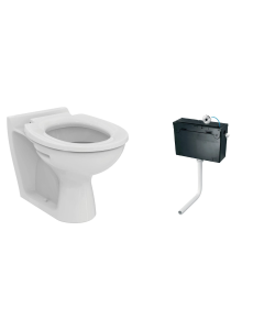 Armitage Shanks Contour 21 355mm Back To Wall School Toilet Pack with Sensor Flush Cistern