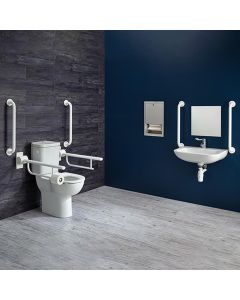 Armitage Shanks Doc M Contour 21+ Peninsular Care Pack | White | Commercial Washrooms