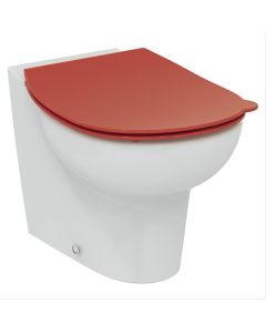 Armitage Shanks Contour 21 Splash Schools 355mm Back to Wall Toilet with Red Seat, S312501BTW