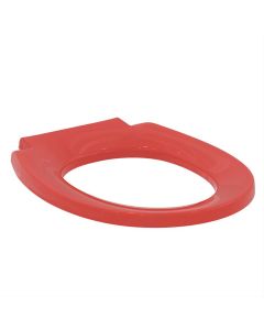 Red Toilet Seat, No Cover, for Armitage Shanks Contour 21 305mm High Toilet Pan