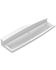 1800mm KWC DVS Miranit Wash Trough with Splash Back