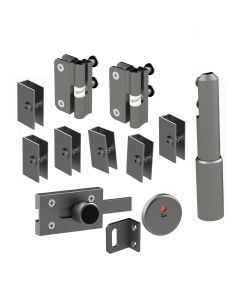 Powdercoated Aluminium Hardware Pack 12-13mm