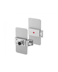 Value Quick Release Toilet Cubicle Lock and Cover Plates - Vertical