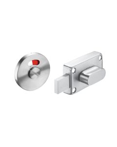Oval Turn Indicator Bolt Cubicle Lock - Inward or Outward Opening 